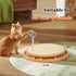 LMUGOOS Cat Scratcher, Cat Natural Sisal Scratching Pad, Kitten Interactive Toy with Ball Track Spring Ball for Chasing