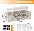 3 Countertop Dog Food Storage Container Pet Treat Organizers with Jars Dog Stuff Dog Treat Container for Farmhouse