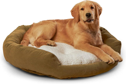 Happy Hounds Murphy Deluxe Donut Dog Bed, Medium (32"), Fern