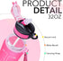 Hyeta 32 oz Water Bottles with Times to Drink and Straw, Motivational Leakproof Sports Water Bottle for Fitness