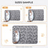 Soft Fluffy Fleece Pet Blanket for Dog Cat, Cute Print Design, Small (23x16) Puppy Kitten Blanket in Grey