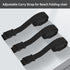 HUDLL 3 Pack Adjustable Chair Carry Strap with Upgraded Padded Shoulder Support, Hands-Free Sling for Folding Camping