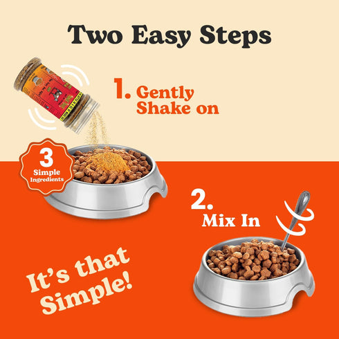 8 Wild Meadow Farms - Magic Dust Beef Jerky Topper, Single Protein Pet Food Topper for Dogs & Cats, Enhance Flavor