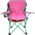 125 lb. CLMSTE Canopy Folding Chair with Safety Lock, Outdoor Chair Capacity (Pink)