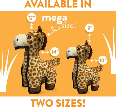 Spunky pup MEGA Tough Plush Toys for Aggressive Chewers - Durable, Triple-Layered Dog Chew Toys with Squeaker - Ideal