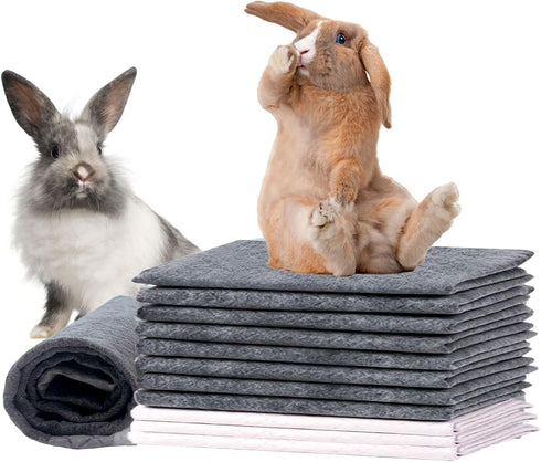 100 kathson Piece Rabbit Pee Pads,Disposable Pet Pees Pad,Cage Black Carbon Liner,Super Absorbent Leak Proof Cushion