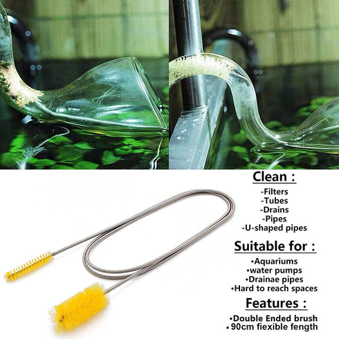 7 in 1 Aquarium Aquascaping Tools Kits, Stainless Steel Plant Tools Tweezers Scissors Scrapers for Fish Tank Cleaning