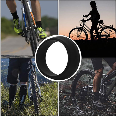 T Best Bike Seat Post Accessory - 10Pcs 30-35mm Soft Silicone Waterproof Cover O Ring Protector (Black)
