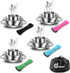 Odoland 29pcs Stainless Steel Utensils Camping Tableware Kit, Cutlery Set for 4, Outdoor Camping, Hiking, Picnic
