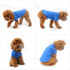 lovelonglong Basic Dog Polo Shirts, Premium Cotton T-Shirts for Large Medium Small Dogs, Blue S