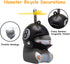 wonuu Cute Duck Bike Bell with Light and Hamster Bicycle Horn, Dashboard Decoration Toy for Motorcycle
