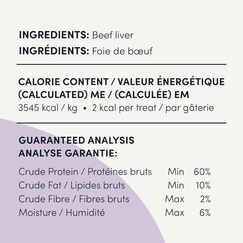 Crumps' Naturals Beef Liver Bites for Pets, 4.8-Ounce
