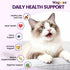 10 1 500 3s, Taurine for Cats Vitamins Treats, in Cat Multivitamin with Fish Oil - Crunchy & Creamy Chews Supports