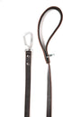Mighty Paw Leather Dog Leash for Large Breeds, 6 Ft with Soft Padded Handle and Extra D-Ring for Waste Bags