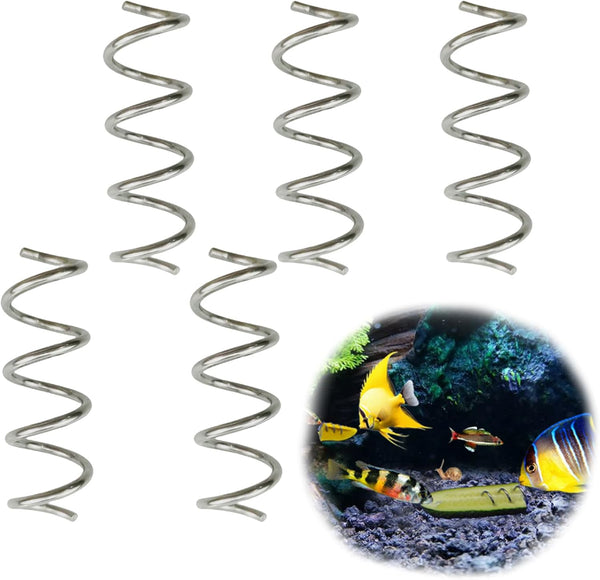 Fish Tank Vegetable Feeder - Aquarium Vegetarian Feeder, Bottom Sinking Fish Feeder, 5PCS