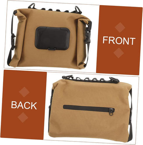 3pcs GALPADA Outdoor Hanging Tissue Holder Canvas Napkin Storage Bag for Camping Picnics Easy Access Tissue Container
