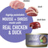Tiki Cat Silver Comfort Mousse + Shreds, Chicken & Duck and Duck Liver, Immune Support for Older Cats Aged 11+, 2.4 oz