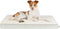 Best Pet Supplies Cute Dog Bed Mat, Waterproof Exterior, Thick Orthopedic Egg Foam Fill, Beige, 41X29X4