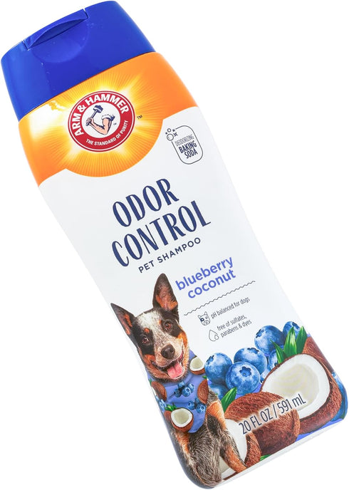 Hammer 20 Oz Arm & for Pets Odor Control Shampoo for Dogs, Blueberry Coconut, Odor Eliminating Dog Shampoo, Dog