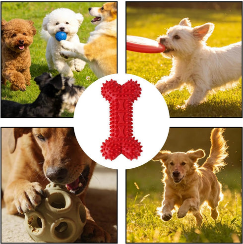 Generic 11x3x4cm, Dog Chew Bone Toy, Teeth Cleaning Support, Pet Toys with Bone Shapes, Grinding Teeth Sticks