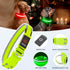 LED Dog Collar - Light Up USB Rechargeable Dog Collar for Night Walking, Adjustable Medium Neon Green