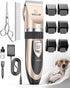 oneisall Dog Shaver Clippers, Low Noise Rechargeable Cordless Electric Hair Clippers Set for Dogs Cats Pets