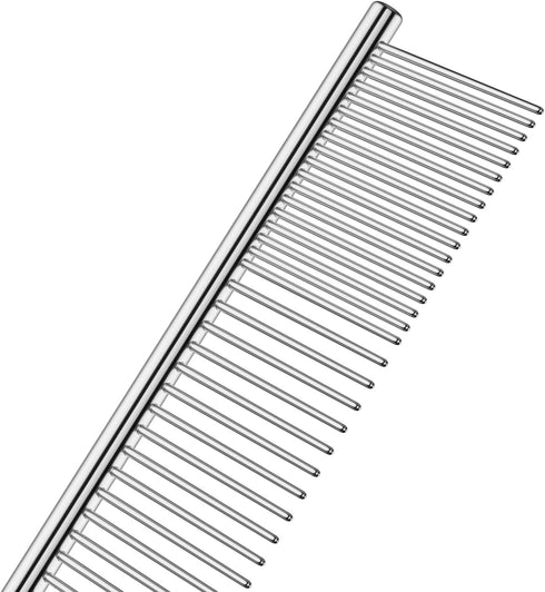 Andis 68545 Stainless-Steel Comb for Knots, Mats & Loose Hair Removal, Lightweight Dematting Tool for Dogs & Cats