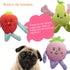 Cute Carrot Fruits Dog Squeaky Toys, Dog Toy for Pet Puppy Small Dog - Pack of 13