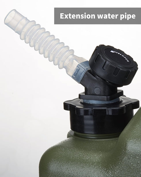 UPWOIGH 5 Gallon Water Jug, Camping Water Container, No Leakage Water Storage, Military Green