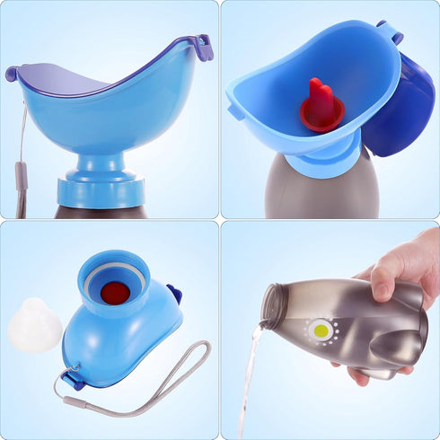 GREATLINK Beach(1 Portable Emergency Unisex Urinal Potty Toilet Pee Training Cup, Pee Bottle with a Lid and Funnel