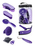 Harrison Howard Horse Grooming Kit, 7 Piece Horse Brush Set with Curry