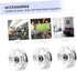 YARNOW 4pcs Aluminum Alloy Pulley Exercise Wheel, Cable Pulley Attachments for Home Gym Replacement Parts
