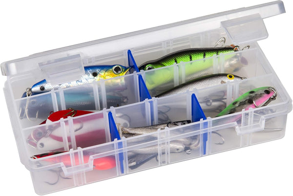 Flambeau Outdoors 2003 Tuff Tainer Fishing Tray, Blue, Transparent White, Includes 15 Zerust Dividers