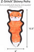 ZippyPaws Z-Stitch Skinny Peltz, No Stuffing Dog Toy for Small, Medium, & Large Dogs, Squeaky Plush Chew Toy