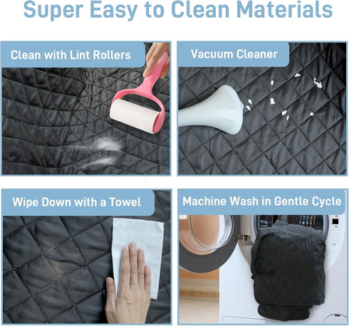 DMS PROTECTOR Hammock Large Dog Car Seat Cover for Back Seat, Universal Fit Bench Car Seat Cover, Waterproof Dog
