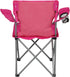Generic Basic Quad Folding Camp Chair with Cup Holder, Pink, Adult