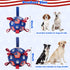 4th July Theme Soccer Ball Dog Toy, Interactive Play Balls for Tug of War, USA Independence Day for Small Medium Big
