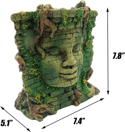 Tfwadmx Aquarium Decoration Statue, Fish Tank Resin Ancient Roman Ruins Ornament for Fish and Crabs