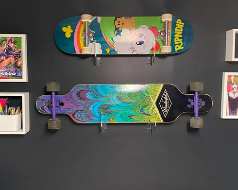 WANLIAN Skateboard Wall Mount Display Rack, Hanger Rack for Skateboard Wall Mount Bracket