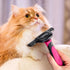 MIU COLOR Long Hair Pet Grooming Brush - Deshedding Tool for Medium and Large Dogs & Cats, Pink