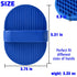 2 Pcs Dog Bath Brush, Rubber Grooming Brush for Short & Long Haired Dogs and Cats, Dog Shampoo Shower