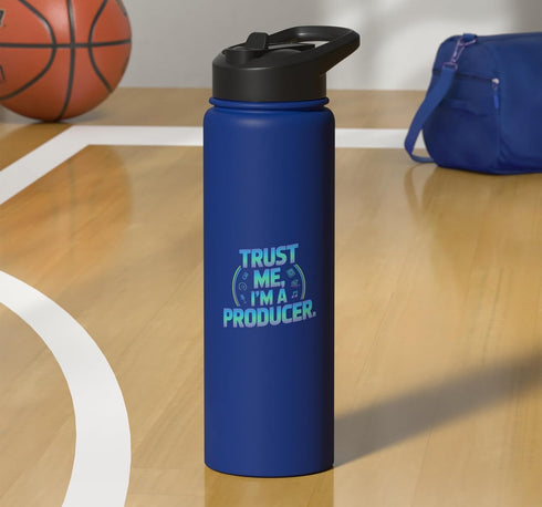 Music Producer Audio Engineer DJ Studio Trust Me Im A Producer Music Studio Vibes Stainless Steel Insulated Water