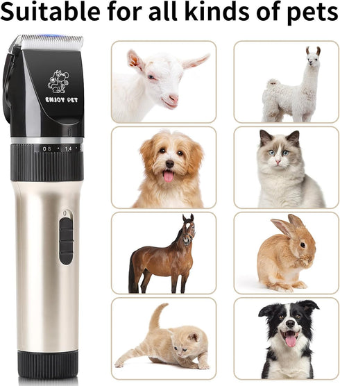 Trimmer, Dog Clippers for Grooming, Low Noise Dog Grooming Clippers, Cordless Dog Hair Rechargeable Dog Shavers