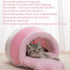 Romaneco Honey Pot Cat Cave Bed, Soft and Thick Rebound Sponge Pet Nest with Removable & Washable Cushion, Cute Cartoon