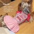 KYEESE Dog Princess Dress, Pink with Bowtie, Pet Dress for Small Dogs