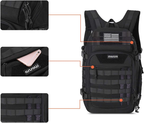 MOSISO 30L Tactical Backpack, Military Daypack 3 Day Assault Rucksack