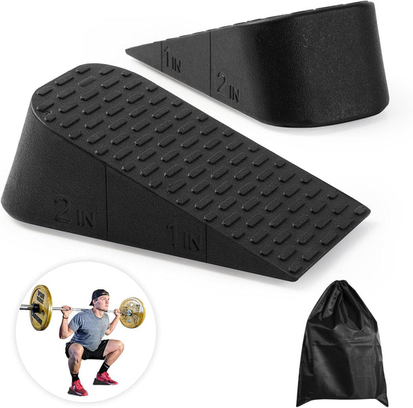 Squat Wedge Elevated Squats Block: Portable Ergonomic Equipment for Full Range of Motion, Improve Strength, Stability,