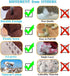 Squeaky Dog Toys, 3-Layered Durable Stuffed Toys for Aggressive Chewers, Cute Plush Teething Chew Toys (Bear-M)