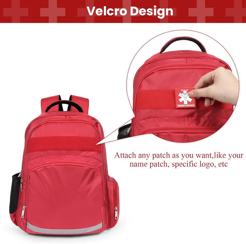 Gatycallaty Backpack First Aid Emt First Responder Bag Empty Ems Emergency Home Health Hiking Trauma Travel Camping