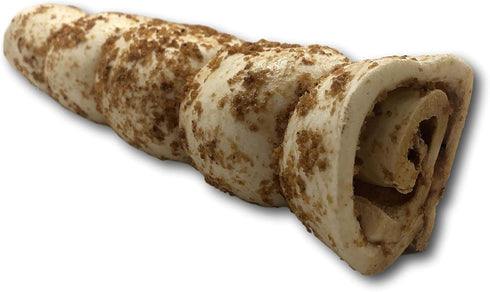 10 12 3 Pack, Top Dog Chews Buffalo Beef Cheek Rolls with Bully Dust Sprinkles, Long Lasting Dog Bones for Aggressive